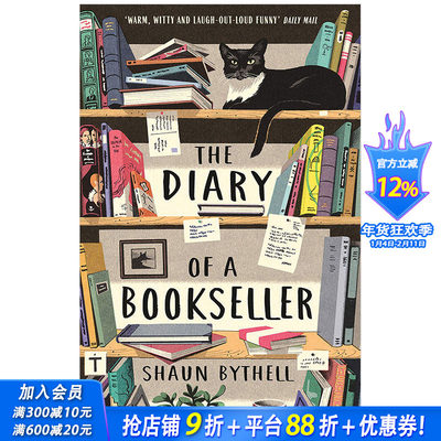 【现货】The Diary of a Bookseller书店老板日记英文原版