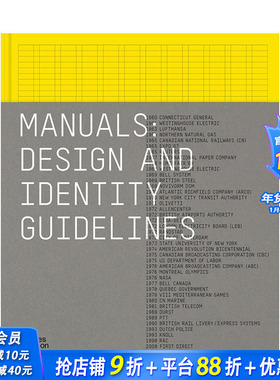 【现货】手册：企业形象设计指南 Manuals : Design and Identity Guidelines CI设计 原版英文综合设计