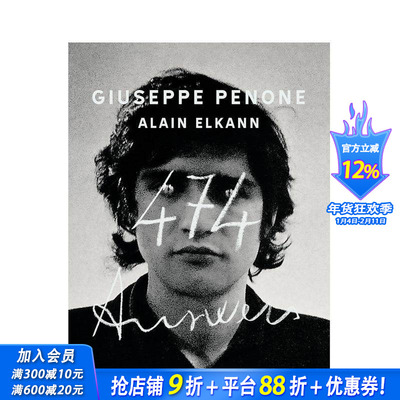 【现货】朱塞佩·佩诺内与阿兰·埃尔坎对话录：474个回答 Gagosian高古 Giuseppe Penone，Alain Elkann英文艺术画册正版进口书