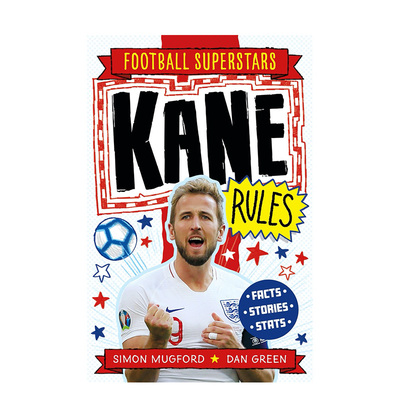 【现货】英文原版 足球明星特辑：哈里·凯恩【Football Superstars】Kane Rules 6岁+儿童英语初级