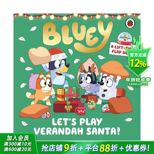 【预售】布鲁伊:一起来玩阳台圣诞老人 Bluey: Let’s Play 艾美奖儿童节目 牧羊犬冒险故事 英文儿童插画故事绘本 进口童书
