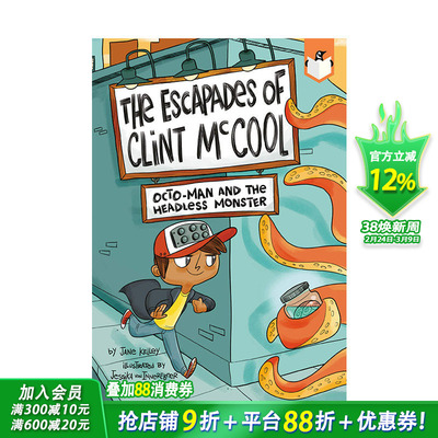 【现货】【Clint Mcool】Octo-Man八爪人与无头怪物英文原版儿童故事阅读章节书【善优童书】