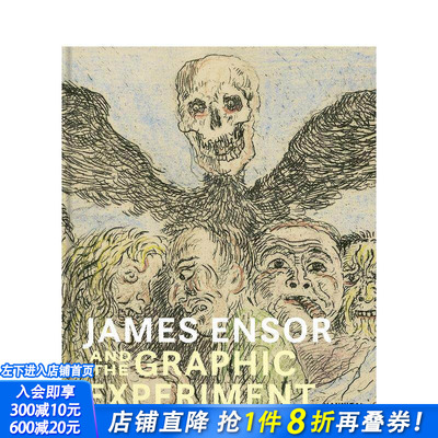 【预售】詹姆斯?恩索尔与平面实验 James Ensor and the Graphic Experiment 原版英文艺术画册画集 正版进口书