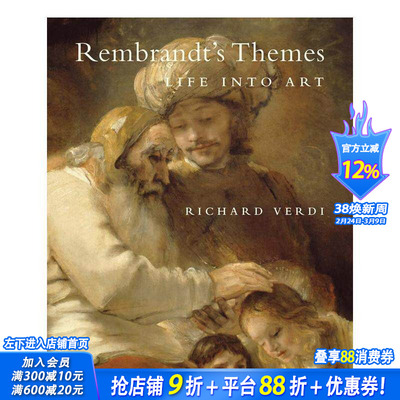 【现货】伦勃朗的选题：生活融入艺术 Rembrandt’s Themes: Life into Art 原版英文艺术画册画集 正版进口书