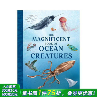 Magnificent Book 英文儿童插画科普绘本 预售 进口童书 Creatures 海洋瑰宝图鉴 Ocean