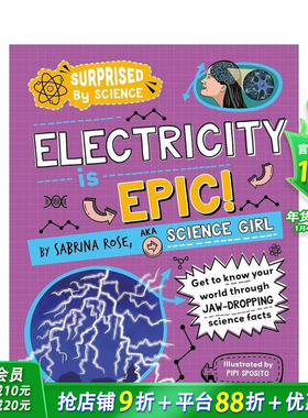 【预售】【科学惊奇录】电的史诗征程 【Surprised by Science】Electricity is Epic! 百科知识科普 英文儿童插画绘本 进口童书