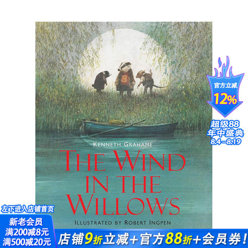 【现货】英文原版 Robert Ingpen经典文学插图:柳林风声 The Wind in the Willows英文世界文学 正版进口书籍 善优图书