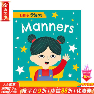 【现货】小步伐：礼仪 Little Steps: Manners 英文儿童插画故事绘本 进口童书