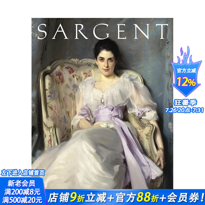 【预售】英文原版 约翰·辛格·萨金特:经典杰作专著 John Singer Sargent: Masterpiece Edition 19世纪艺术 正版进口书籍画册