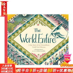 【现货】拯救世界的名单：二战无名英雄苏萨·门德斯 World Entire 英文儿童插画科普绘本 进口童书 二战救援壮举首度绘本化