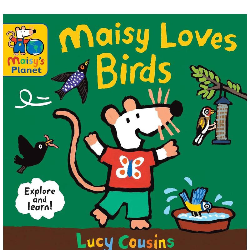 【现货】【小鼠波波爱地球】小鸟 【Maisy&rsquo;s Planet Book】Maisy Loves Birds 纸板书 英文儿童插画故事绘本 进口童书