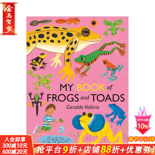 【预售】【小小自然学家科普大书】青蛙和蟾蜍 My Book of Frogs and Toads 英文儿童插画绘本 趣味科普进口童书