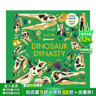 【预售】恐龙王朝:爬行王者的崛起史诗Dinosaur Dynasty:Discover the Rise of the Ruling Reptiles英文儿童插画科普绘本进口书