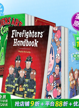 【现货】消防员手册【Meghan McCarthy绘本多册选拍】泡泡糖发明/垃圾反思/耳罩发明等Firefighters' Handbook英文儿童科普故事书