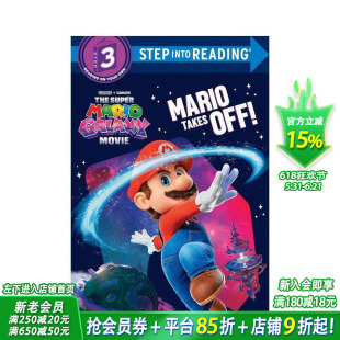 【预售】马里奥银河大电影：马里奥起飞！（精装）The Super Mario Galaxy Movie 英文儿童分阶阅读 英语拓展阅读进口书
