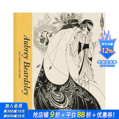 【现货】奥伯利·比亚兹莱：堕落与欲望 【V&a artists in Focus】aubrey Beardsley:Decadence & Desire 英文艺术画册正版进口书