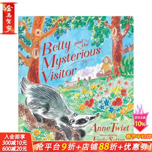 【预售】【英国插画师Emily Sutton】贝蒂与神秘访客 Betty and the Mysterious Visitor 原版英文插画绘本 进口英语儿童故事书