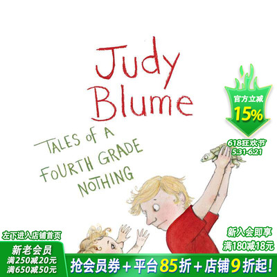 【预售】福弟爆笑成长日记：四年级的小麻烦精 平装 Fudge Series1:Tales of a Fourth Grade Nothing英文儿童故事书英语拓展阅读