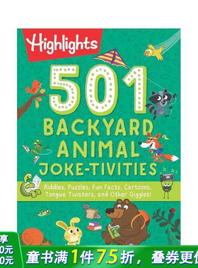 【现货】【501笑话活动】后院动物 【501Joke-tivities】BackyardAnimal 英文儿童趣味互动英语早教启蒙绘本进口童书