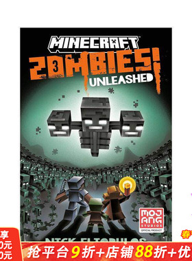 【预售】我的世界：僵尸来袭！ Minecraft: Zombies Unleashed! 英文儿童故事绘本 英语拓展阅读进口童书