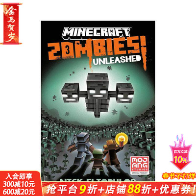 【预售】我的世界：僵尸来袭！ Minecraft: Zombies Unleashed! 英文儿童故事绘本 英语拓展阅读进口童书