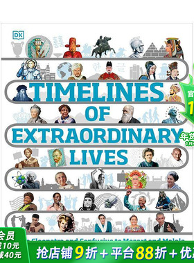 【现货】传奇人生时间图谱 【Timelines】Timelines of Extraordinary Lives 英文儿童插画科普绘本 进口童书