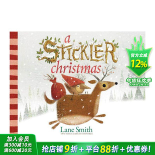 【预售】【挑剔鬼的故事】挑剔鬼的圣诞节 凯迪克奖得主LaneSmith 【A Stickler Story】A Stickler Christmas英文儿童故事绘本书