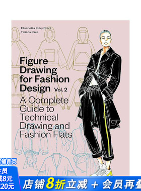 【预售】时装设计人物素描 卷2 Figure Drawing for Fashion Design  Vol. 2 原版英文服装设计 正版进口书