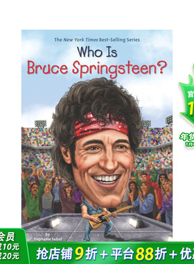 【预售】布鲁斯·斯普林斯汀是谁?Who Is Bruce Springsteen?英文原版儿童阅读【善优童书】