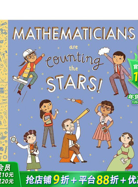 【现货】【STEM图像传记】细数繁星的数学家 Mathematicians Are Counting the Stars 科普科学入门启蒙绘本 英文原版进口童书