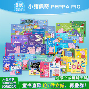 贴纸书 英文进口儿童图书 小猪佩奇peppa 故事绘本 节日绘本 粉红小猪大全 选拍 pig 亲子英语早教启蒙 认知启蒙绘本 现货多款