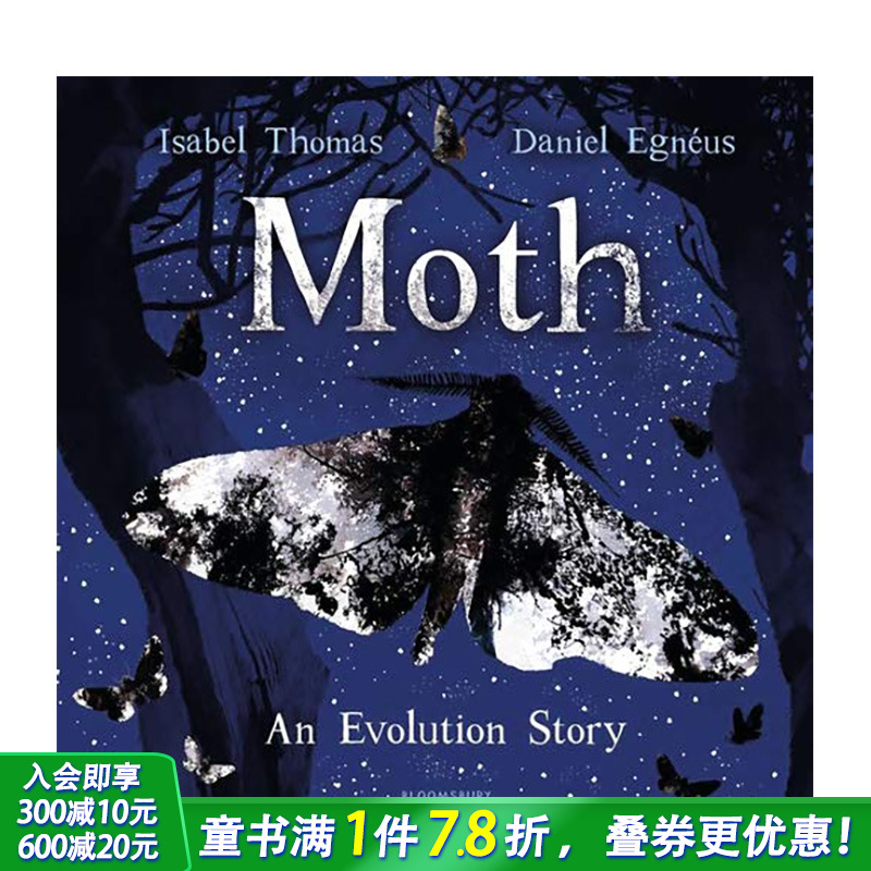 【现货】Moth飞蛾 动物认知启蒙 自然选择和进化论 英文原版儿童绘本 6-12岁【善优童书】