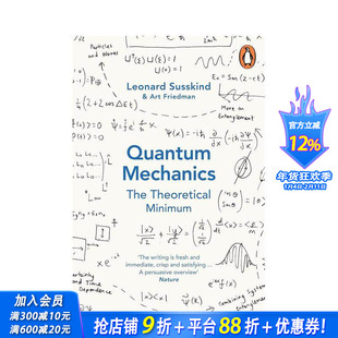 【预售】【简易理论】量子力学 【The Theoretical Minimum】Quantum Mechanics 原版英文社会科学 正版进口书