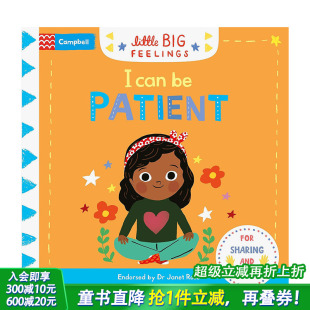 Big Can 预售 Little 原版 进口童书 3岁 Feelings 我可以有耐心 Patient 英文儿童故事 艺术插画绘本