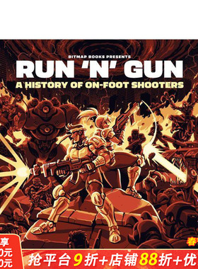 【预售】疾跑射击：步战射击游戏发展史 Run 'n' Gun 原版英文数字媒体设计 魂斗罗/合金弹头/日落骑士/洛克人 正版进口书