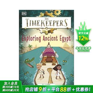 【预售】【时间记录者】探秘古埃及 【The Timekeepers】英文儿童章节桥梁冒险故事书 英语拓展进口书