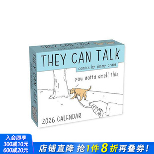 它们会说话 进口 正版 Comics 预售 日历 2026 They 2026年彩色格子漫画日历 艺术创意文创周边 Can Calendar Talk