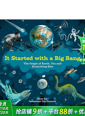 【现货】它始于一次大爆炸：地球、你和其他一切的起源 It Started with a Big Bang 英文儿童插画故事绘本 进口童书