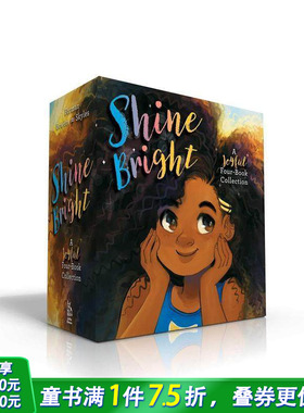 【预售】闪亮登场 盒装集 Shine Bright (Boxed Set): Curls; Glow; Bloom; Ours 原版英文儿童章节故事书 英语阅读拓展进口童书