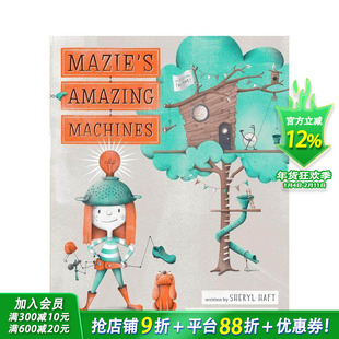 【预售】马齐的神奇机器 Mazie'S Amazing Machines 英文儿童插画故事科普绘本 进口童书