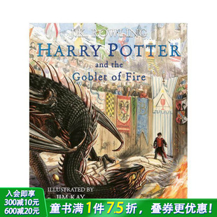 平装 and 预售 插图版 12岁 英语拓展阅读进口书 Fire Harry 哈利波特与火焰杯 Goblet the Potter 英文小说故事