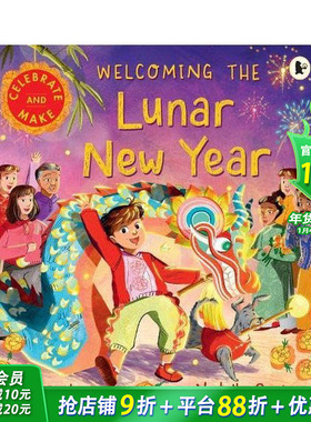 【预售】喜迎农历新年 Welcoming the Lunar New Year 英文儿童插画故事绘本 进口童书