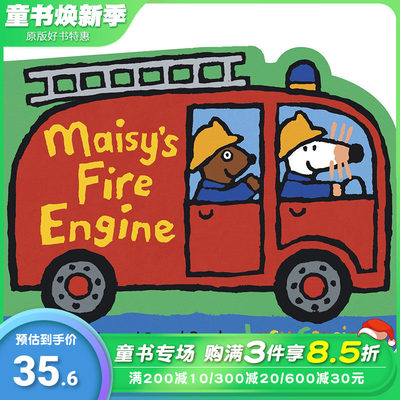 【预售】Maisys Fire Engine，【小鼠波波】消防车 英文原版图书籍进口正版 COUSINS, LUCY 儿童绘本-IP/系列