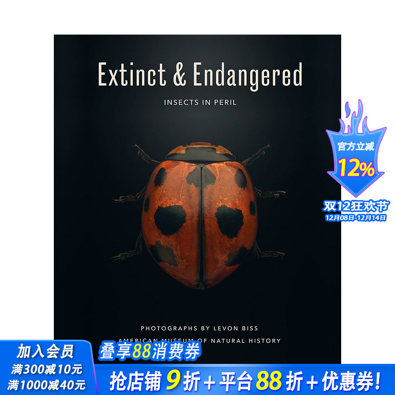 【预售】英文 灭*与濒危：处境危险的昆虫 Extinct & Endangered : Insects in Peril 自然景观摄影 正版进口图书画册