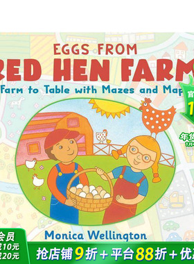【预售】来自红色母鸡农场的鸡蛋 Eggs from Red Hen Farm 英文儿童趣味故事绘本 食物来自哪里 原版正版进口图书籍