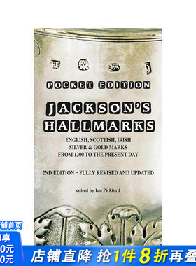 【预售】杰克逊银器标记手册袖珍版（第二版） Pocket Ed. Jackson's Hallmarks (PB) 2nd Ed. 原版英文艺术画册画集 正版进口书