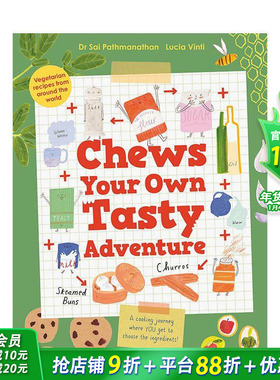 【预售】英文原版 咀嚼自己的美味冒险 Chews Your Own Tasty Adventure 英语儿童故事插画绘本 精装进口图书 善优童书