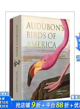 【预售】奥杜邦的美国鸟类：阿贝维尔感谢卡套装 Audubon's Birds of America:An Abbeville Notecard Set 原版明信片 正版进口书