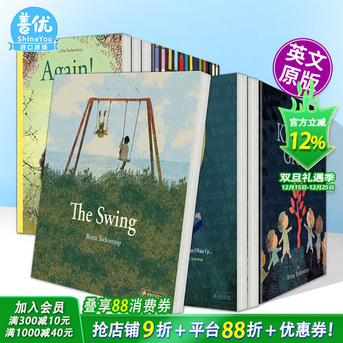 【现货】秋千【Britta Teckentrup绘本多册选拍】The Swing 时间故事 精装艺术插画绘本 英文儿童进口英语图书