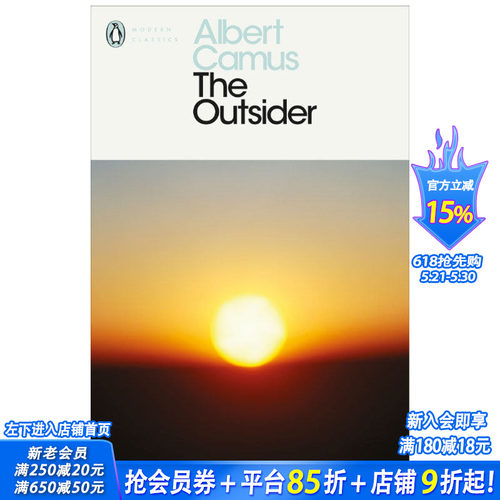 【预售】The Outsider，局外人 Camus 加缪 经典现代文学 英文原版